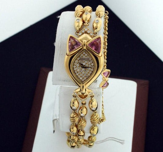 Wholesale Ladies 18mm x 27mm 18k Yellow Gold Watches 