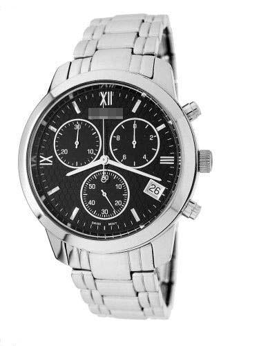 Custom Stainless Steel Watch Bracelets 3607RB_BLK