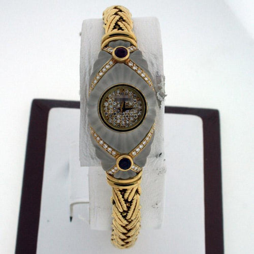 Wholesale Ladies 17mm x 42mm Crystal with Diamonds and Rubies Watches 