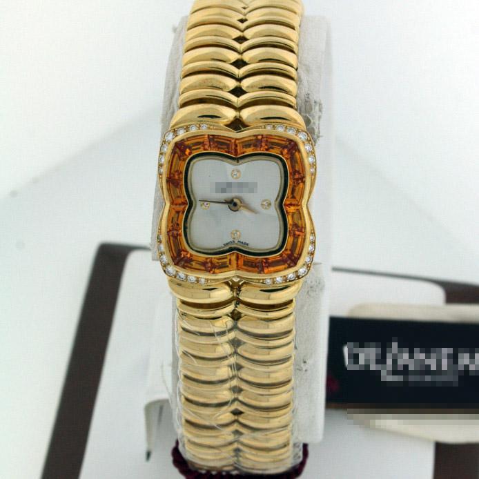 Wholesale Ladies 22mm 18k Yellow Gold with Diamonds and Citrine Watches 