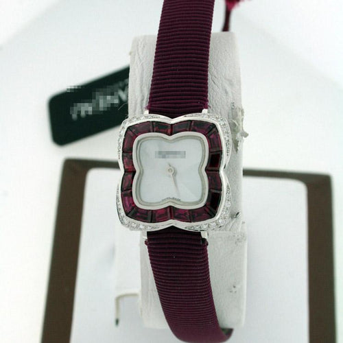 Wholesale Ladies 22mm 18k White Gold with Diamonds and Rubies Watches 