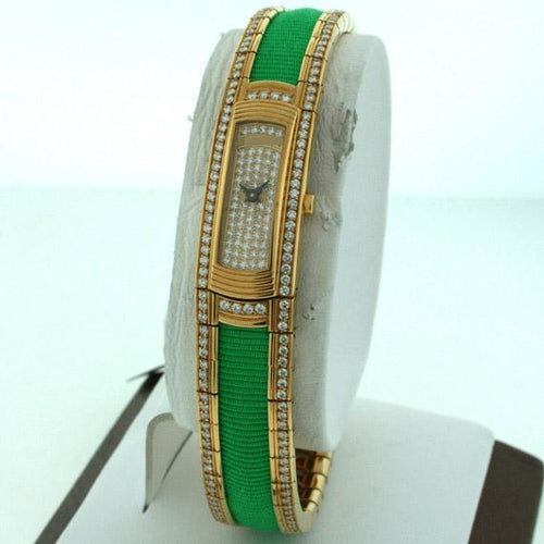Wholesale Ladies 17mm x 32mm 18k Yellow Gold Watches 