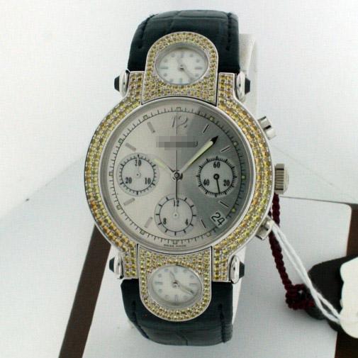 Wholesale Shops Swiss Fashion Customize 18k White Gold Automatic Watches GTC093 WG