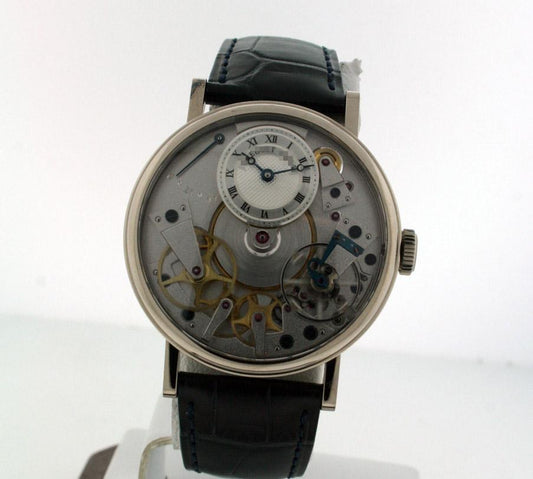 Online Wholesale High Quality Men's 18k White Gold Manual Wind Watches 7027bb/11/9v6