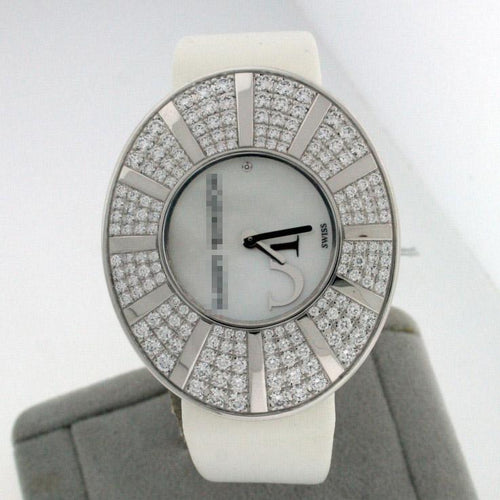 Best Shop Cool Customized Ladies 18k White Gold Quartz Watches 811/LQWL.M5/D02