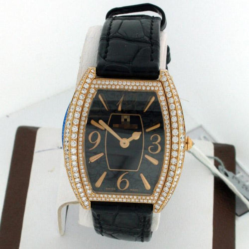 Custom Top Famous Ladies 18k Rose Gold with Diamonds Quartz Watches CIR-R01