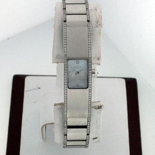 Custom Beautiful Famous Ladies 18k White Gold Quartz Watches ER1-W02