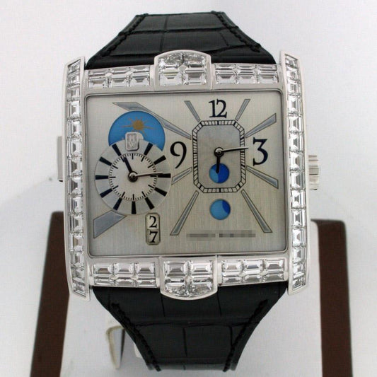Best Wholesale Elegant Customized Men's 18k White Gold Automatic Watches 350/MATZWL