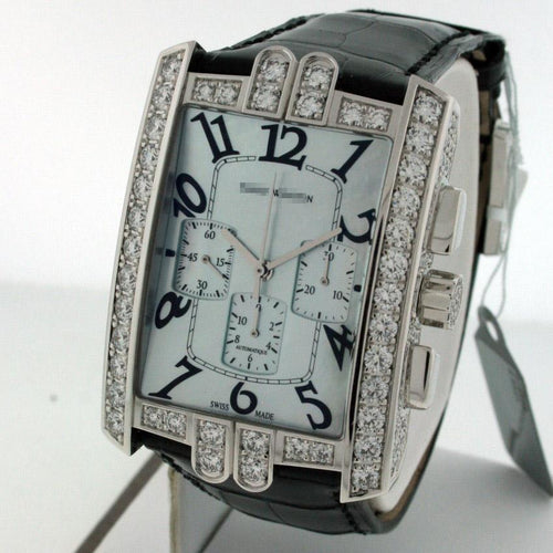 Best Wholesale Beautiful Customized Men's 18k White Gold with Diamonds Quartz Watches 330/MCAWL.MB1