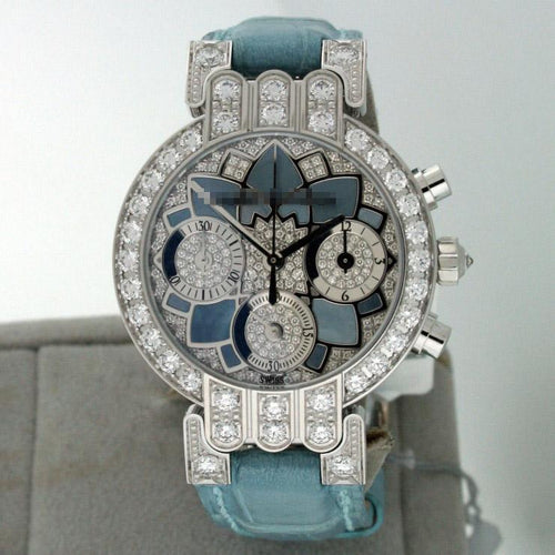 Best Wholesale Latest Customized Ladies 18k White Gold with Diamonds Quartz Watches 200UCQ32WLMKD
