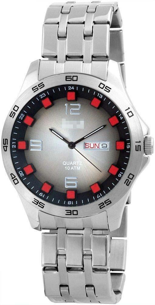 Custom Stainless Steel Watch Bracelets 48-S3455-BK-RD