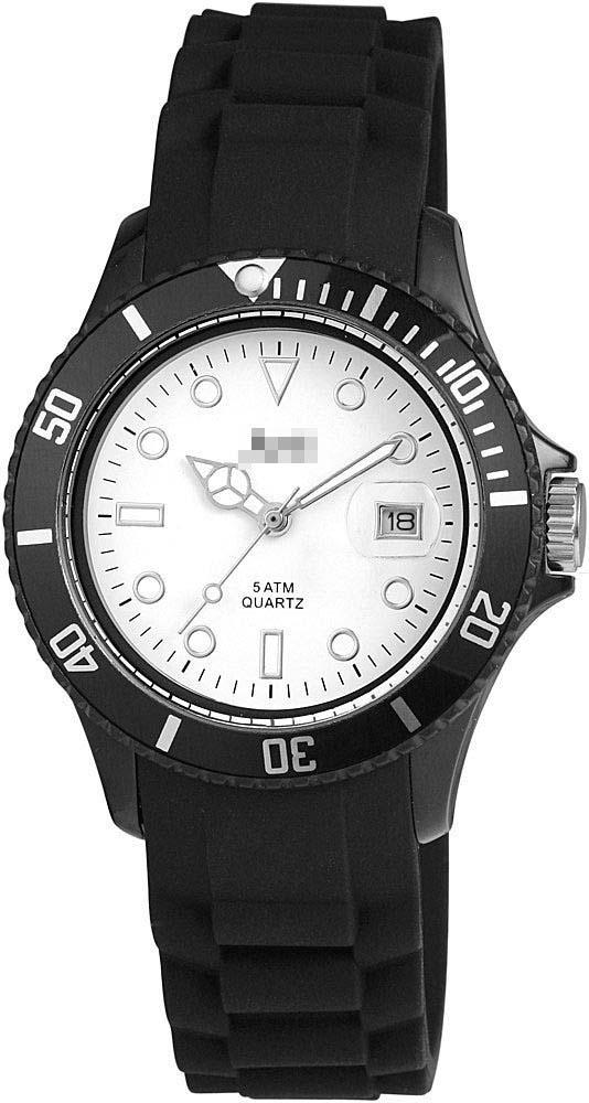 Customised Silicone Watch Bands 48-S5456BK-WH