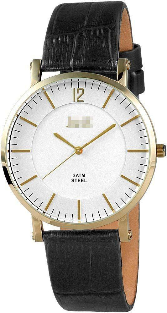Wholesale Leather Watch Straps 48-S9295A-GD-BK