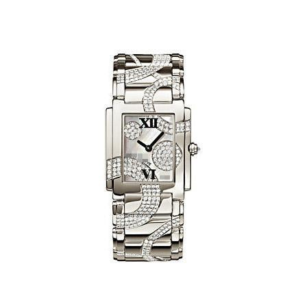Custom Made Beautiful Famous Ladies 18k White Gold with Diamonds Quartz Watches 4910/49G