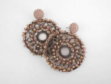 Load image into Gallery viewer, Custom Purple Handcrafted Earrings Bijoux