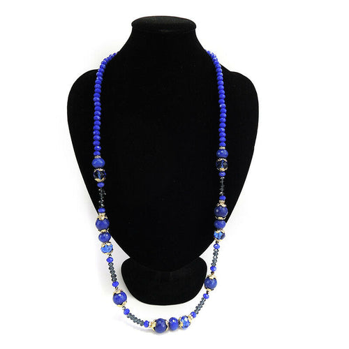 Wholesale Single String Gemstone Handmade Necklace Custom Bijoux