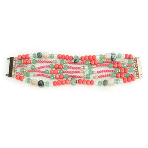 Custom Multi Strand Beaded Handmade Bracelet