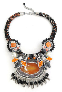Wholesale Natural Stones Statement Handmade Necklace Custom Bijoux