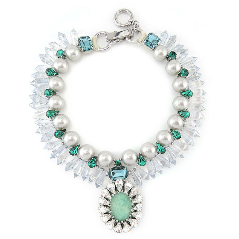 Wholesale Unique Shell Pearl Crystal Pendant Handmade Necklace Jewellery Custom Bijoux