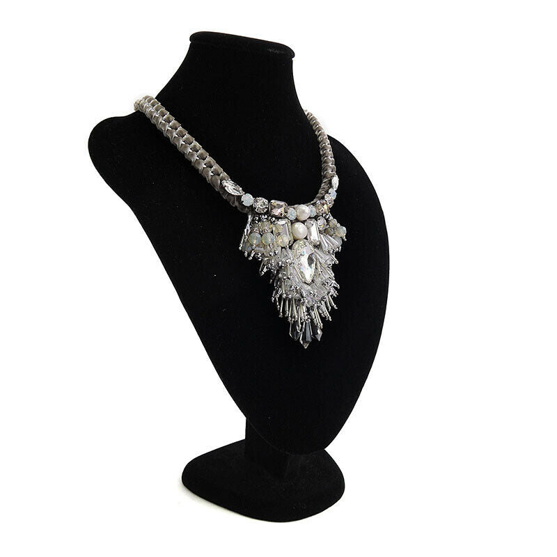 Custom Unique Handmade Bead Embroidery Fringes Pendant Necklace