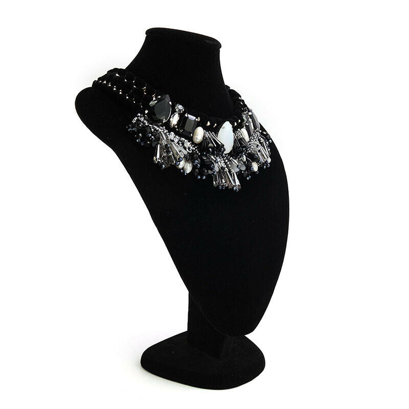 Custom Unique Fringed Bib Statement Handcrafted Necklace