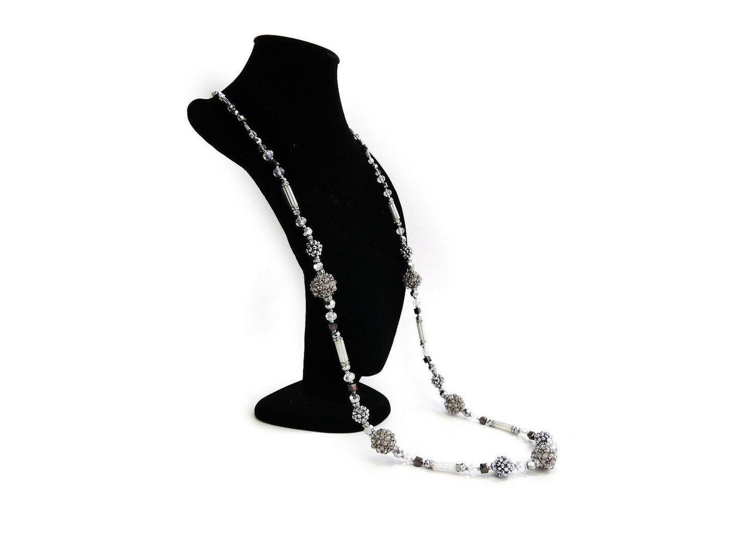 Custom Unique Long Beaded Gem Stones Handmade Necklace Jewellery