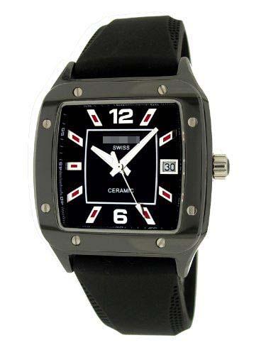 Custom Rubber Watch Bands 5857BIABLK_BLK