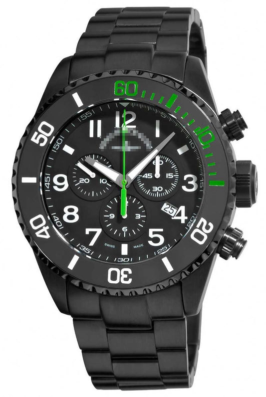 Custom Black Watch Dial 6492BK-A18M