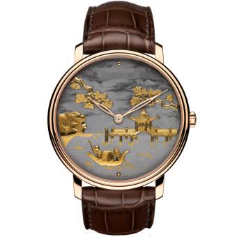 Custom Men's 18K Rose Gold Watches 6615-3612-55B
