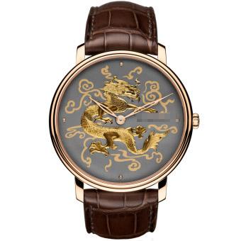 Wholesale Net Purchase Elegant Men's 18K Rose Gold Manual Wind Watches 6615A-3612-55B