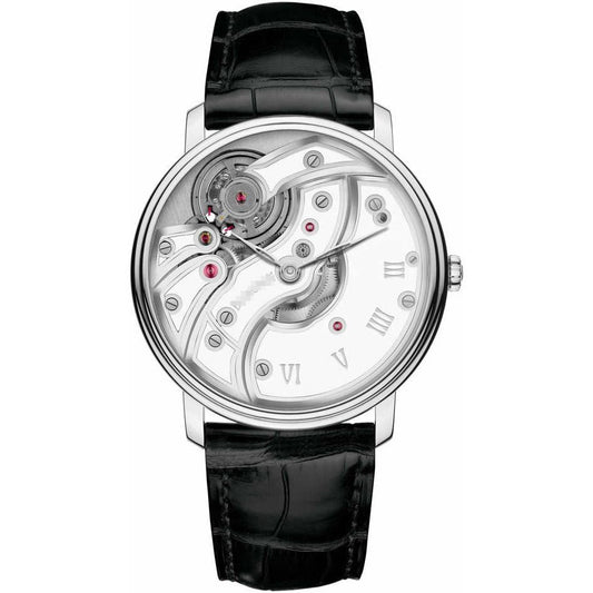 Wholesale Net Purchase Fancy Men's 18K White Gold Manual Wind Watches 6616-1527-55B