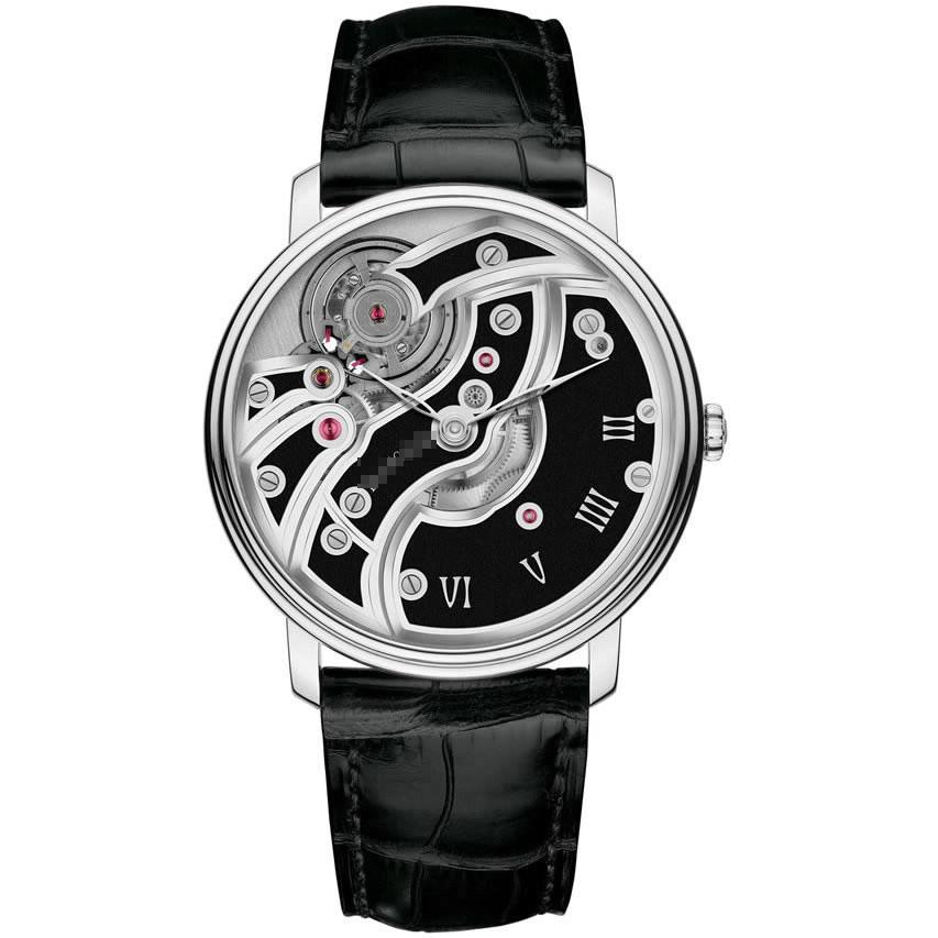Wholesale Net Purchase Fashion Men's 18K White Gold Manual Wind Watches 6616-1530-55B