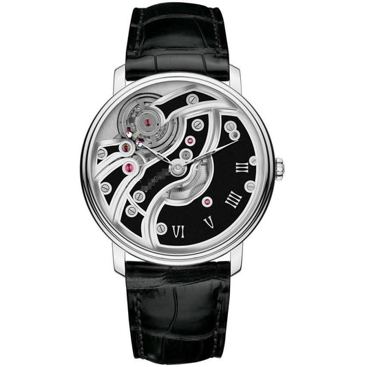 Wholesale Net Purchase Fashion Men's 18K White Gold Manual Wind Watches 6616-1530-55B