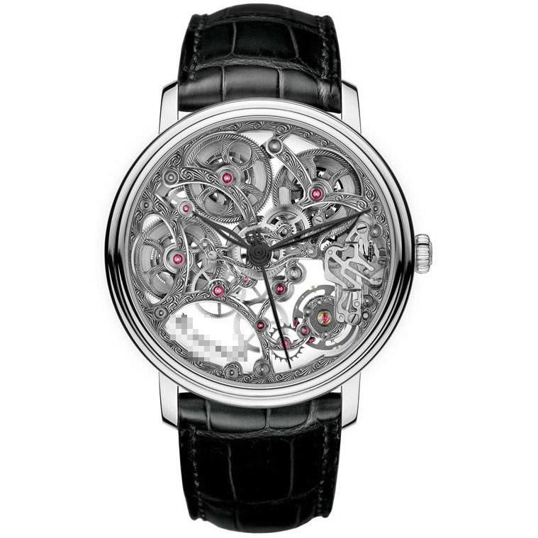 Wholesale Net Purchase Good Looking Men's 18K White Gold Manual Wind Watches 6633-1500-55B