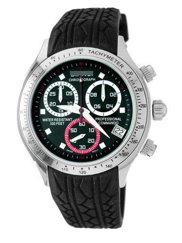 Wholesale Rubber Watch Bands 7026RB_BLK