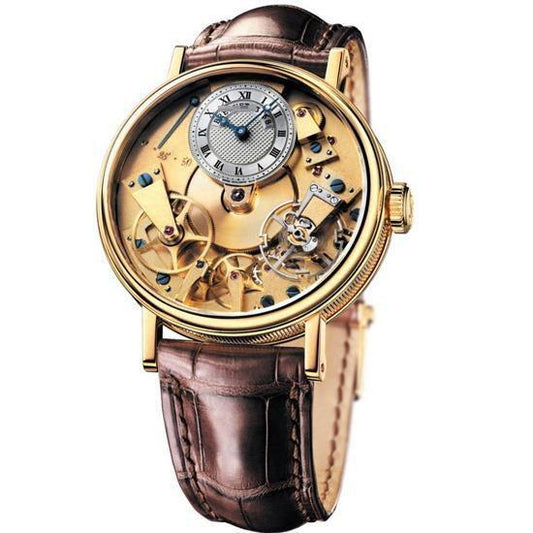 Online Wholesale High Fashion Men's 18k Yellow Gold Manual Wind Watches 7027ba/11/9v6