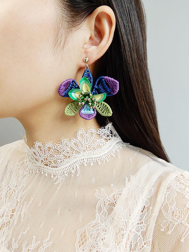 Custom Guanajuato Artisan Floral Handcrafted Earrings