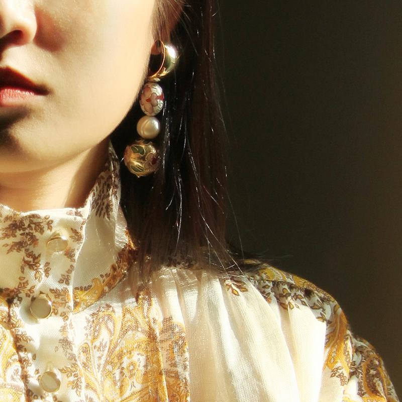 Wholesale Brown Statement Earrings Jewelry