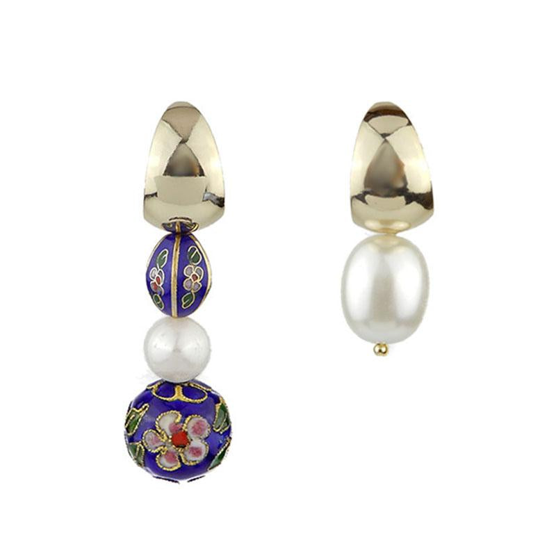 Custom Blue Handcrafted Earrings Jewellery