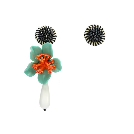 Wholesale Alpine Plants Asymmetrical Resort Statement Handmade Drop Earrings Custom Bijoux