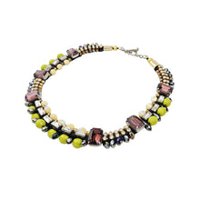 Load image into Gallery viewer, Custom Luxuries Handcrafted Bead Embroidered Choker Statement Necklace