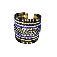 Load image into Gallery viewer, Wholesale Chunky Bead Embroidery Cuff Handcrafted Bracelet Jewelry Custom Bijoux