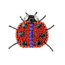 Load image into Gallery viewer, Wholesale Guanajuato Bead Embroidery Ladybird Beetle Animal Handmade Brooch Custom Bijoux
