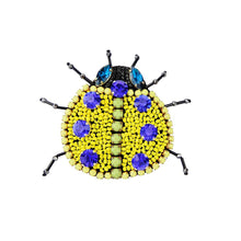 Load image into Gallery viewer, Custom Guanajuato Bead Embroidery Ladybird Beetle Animal Handmade Brooch