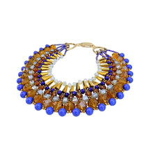 Load image into Gallery viewer, Custom Beaded Bib Handmade Roaring 20s Necklace Jewelry