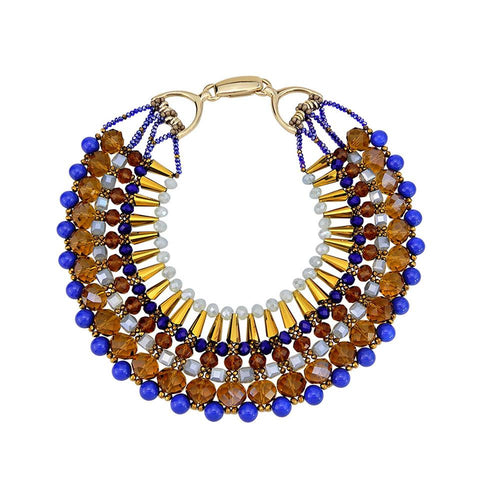 Wholesale Beaded Bib Handmade Roaring 20s Necklace Jewelry Custom Bijoux