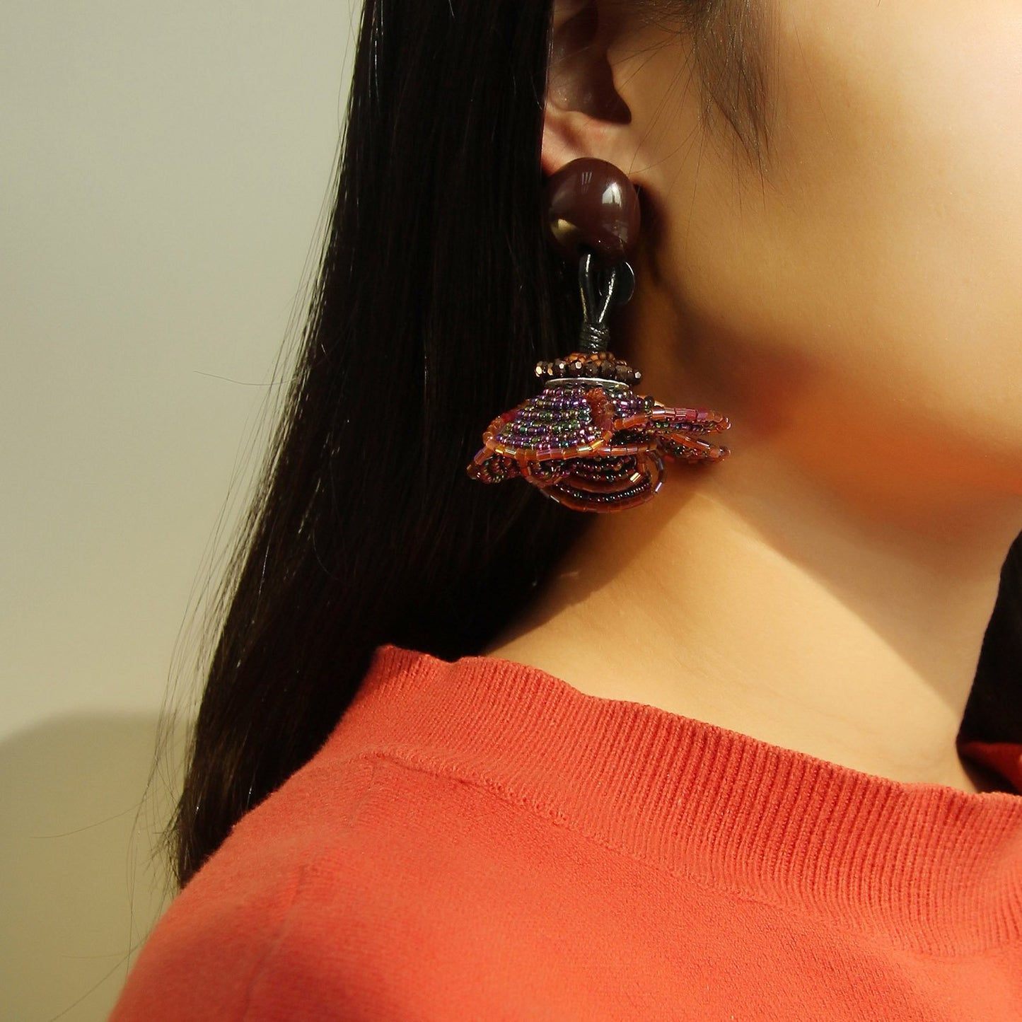 Wholesale Green And Gold Statement Earrings