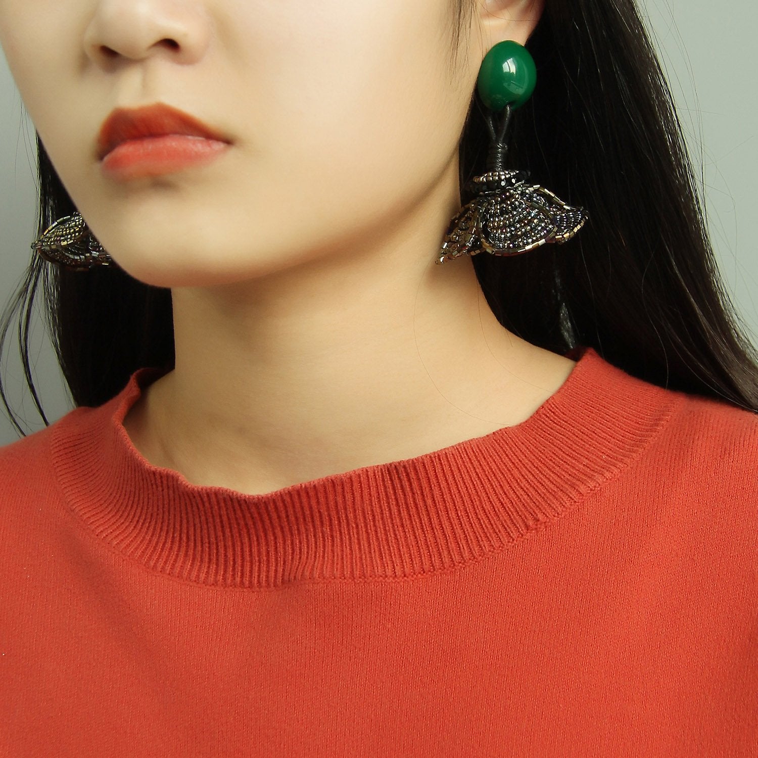 Wholesale Brown Statement Earrings