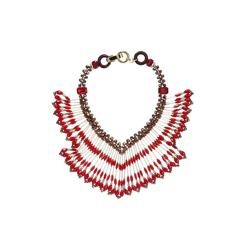 Wholesale Bohemian Tassel Statement Handmade Necklace Custom Bijoux