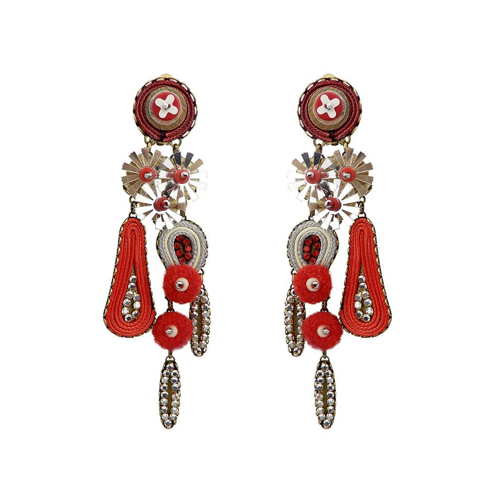 Wholesale Exotic Dangle Handmade Drop Earrings Waxed Cord Custom Bijoux